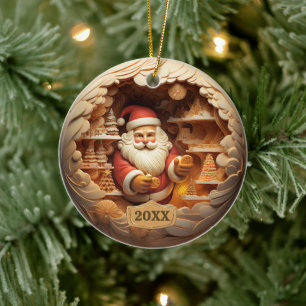 Weihnachtsfeier Keramik Ornament