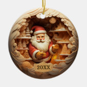 Weihnachtsfeier Keramik Ornament (Vorne)