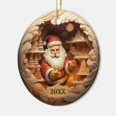 Weihnachtsfeier Keramik Ornament (Links)