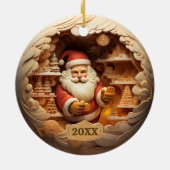 Weihnachtsfeier Keramik Ornament (Hinten)