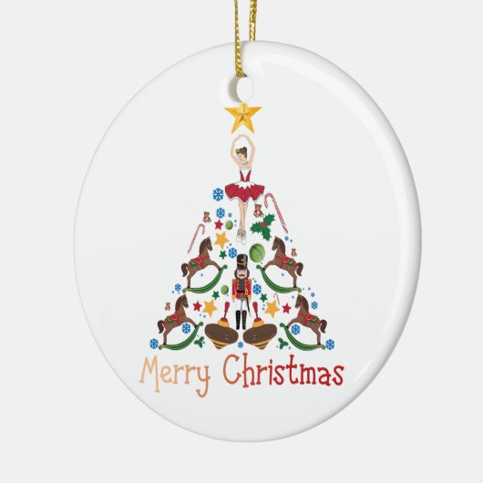 Weihnachtsfeier Keramik Ornament (Links)