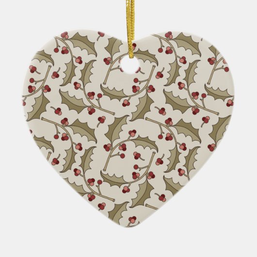 Weihnachtsfeier Keramik Ornament (Vorne)