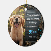 Weihnachtsfeier Keramik Ornament (Links)