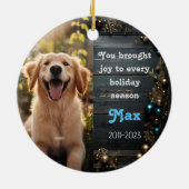 Weihnachtsfeier Keramik Ornament (Hinten)