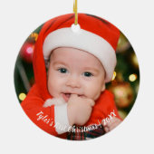 Weihnachtsfeier Keramik Ornament (Hinten)