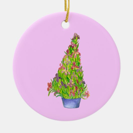 Weihnachtsfeier Keramik Ornament (Vorne)