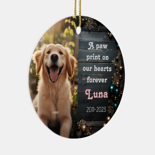 Weihnachtsfeier Keramik Ornament (Rechts)