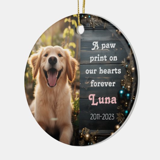 Weihnachtsfeier Keramik Ornament (Links)