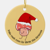 Weihnachtsfeier Keramik Ornament (Vorne)