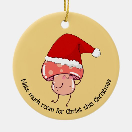 Weihnachtsfeier Keramik Ornament (Vorne)