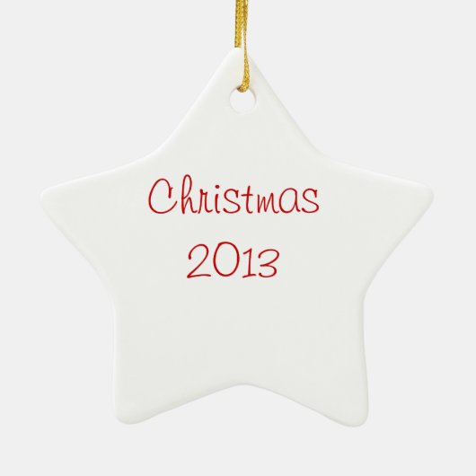 Weihnachtsfeier Keramik Ornament (Hinten)