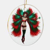 Weihnachtsfeier Keramikornament (Links)