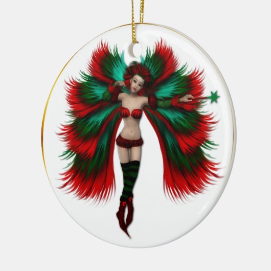 Weihnachtsfeier Keramikornament (Links)