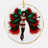 Weihnachtsfeier Keramikornament (Hinten)