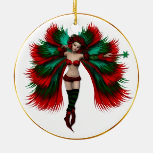 Weihnachtsfeier Keramikornament (Hinten)