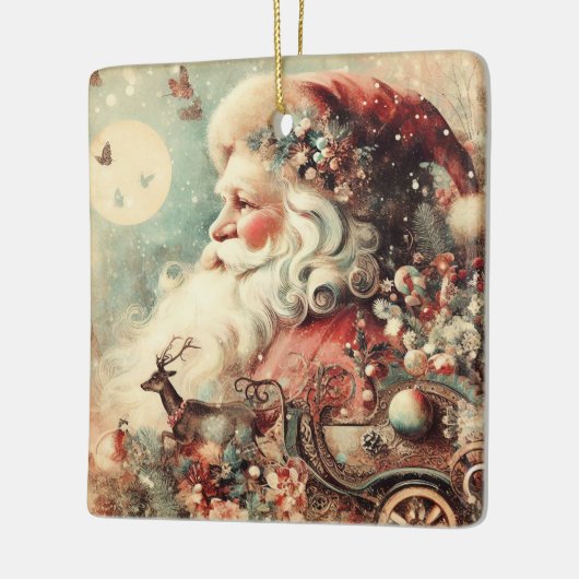 Weihnachtsfeier Keramikornament (Links)