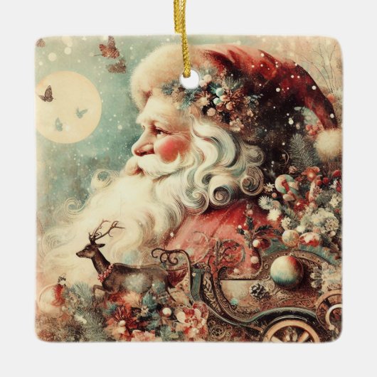 Weihnachtsfeier Keramikornament (Vorderseite)