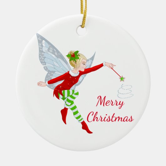 Weihnachtsfeier Keramikornament (Vorne)