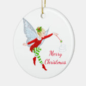 Weihnachtsfeier Keramikornament (Links)