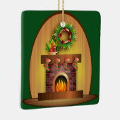 Weihnachtsfeier Keramikornament (Rechts)