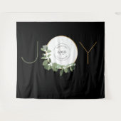 Weihnachtsfeier Kranz Unternehmen Logo Weihnachtsf Wandteppich (Vorderseite (Horizontal))