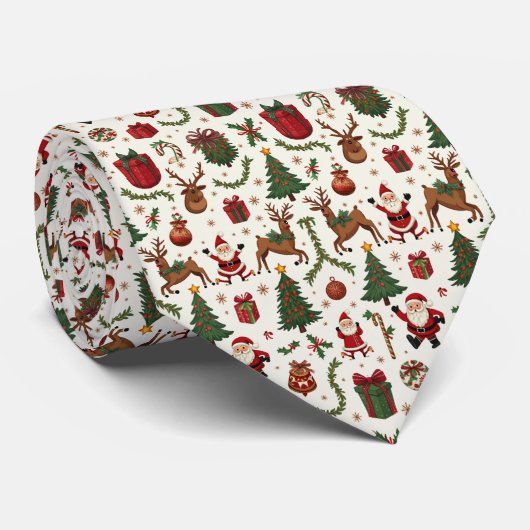 Weihnachtsfeier Krawatte (Gerollt)