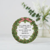 Weihnachtsfeier laden einladung (Stehend Vorderseite)