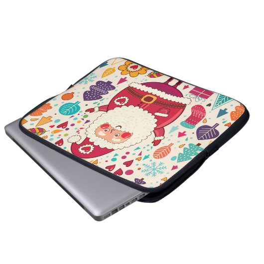 Weihnachtsfeier Laptopschutzhülle (Vorne Knopf)