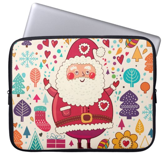 Weihnachtsfeier Laptopschutzhülle (Vorderseite)