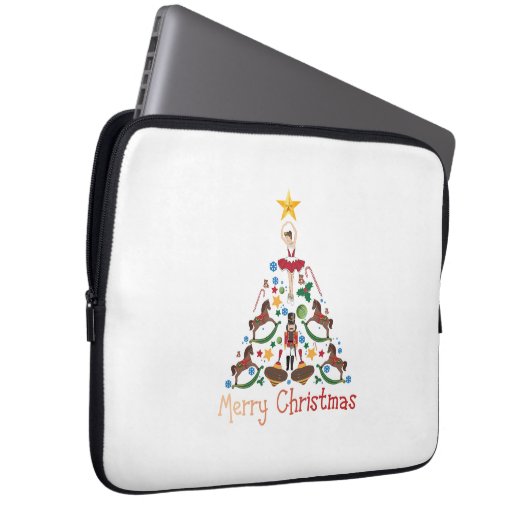 Weihnachtsfeier Laptopschutzhülle (Vorne Rechts)