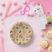 Weihnachtsfeier Lebkuchen-Papierplatten Pappteller (Party)