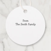 Weihnachtsfeier Leckerei Jemand Süße Geschenkanhänger (Rückseite)