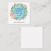 Weihnachtsfeier Leckerei Jemand Süße Mitteilungskarte (Vorne/Hinten)