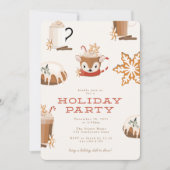 Weihnachtsfeier Leckereien und Cookies Einladung (Vorderseite)