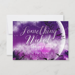 Weihnachtsfeier Liebe Moon Wedding RSVP Karte