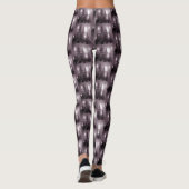 Weihnachtsfeier Lila Rosa Bäume Leggings (Rückseite)