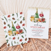 Weihnachtsfeier 'Making Spirits Bright' Einladung
