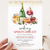 Weihnachtsfeier 'Making Spirits Bright' Einladung