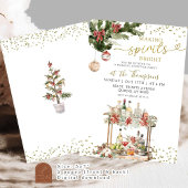Weihnachtsfeier 'Making Spirits Bright' Einladung