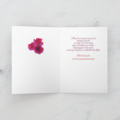 Weihnachtsfeier Mary Holding Baby Jesus mit Blume Karte (Innenseite)