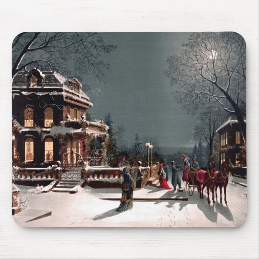 Weihnachtsfeier-Mauspad Mousepad (Vorne)