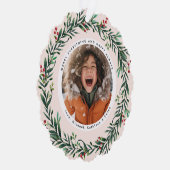 Weihnachtsfeier | Merry Everything Foto Ornament Karte (Rechts)