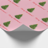 Weihnachtsfeier mit Baumverpackungspapier Geschenkpapier (Ecke)