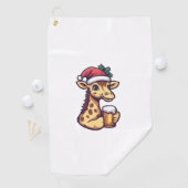 Weihnachtsfeier mit Bier-Comic Golfhandtuch (Insitu)