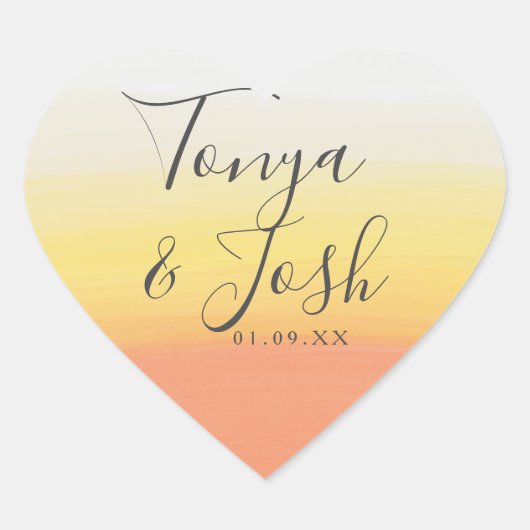 Weihnachtsfeier mit Candy Corn Herz-Aufkleber (Vorderseite)