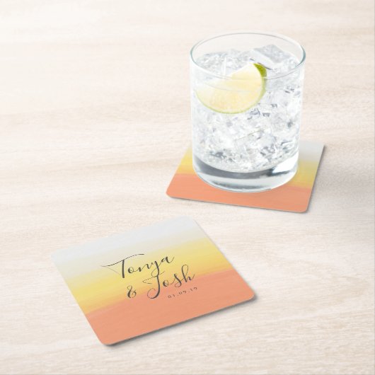 Weihnachtsfeier mit Candy Corn Rechteckiger Pappuntersetzer (Vor Ort)