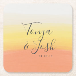 Weihnachtsfeier mit Candy Corn Rechteckiger Pappuntersetzer