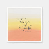 Weihnachtsfeier mit Candy Corn Serviette (Vorderseite)