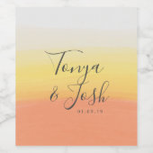 Weihnachtsfeier mit Candy Corn Weinetikett (Einzelnes Label)