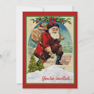 Weihnachtsfeier mit dem Weihnachtsmann Einladung
